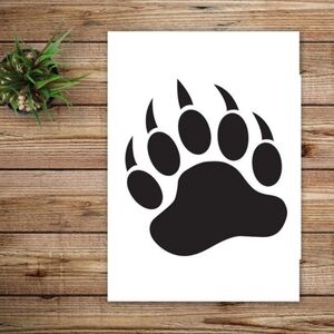 *2 for $20* Bear claw vinyl decal Sticker Handcrafted